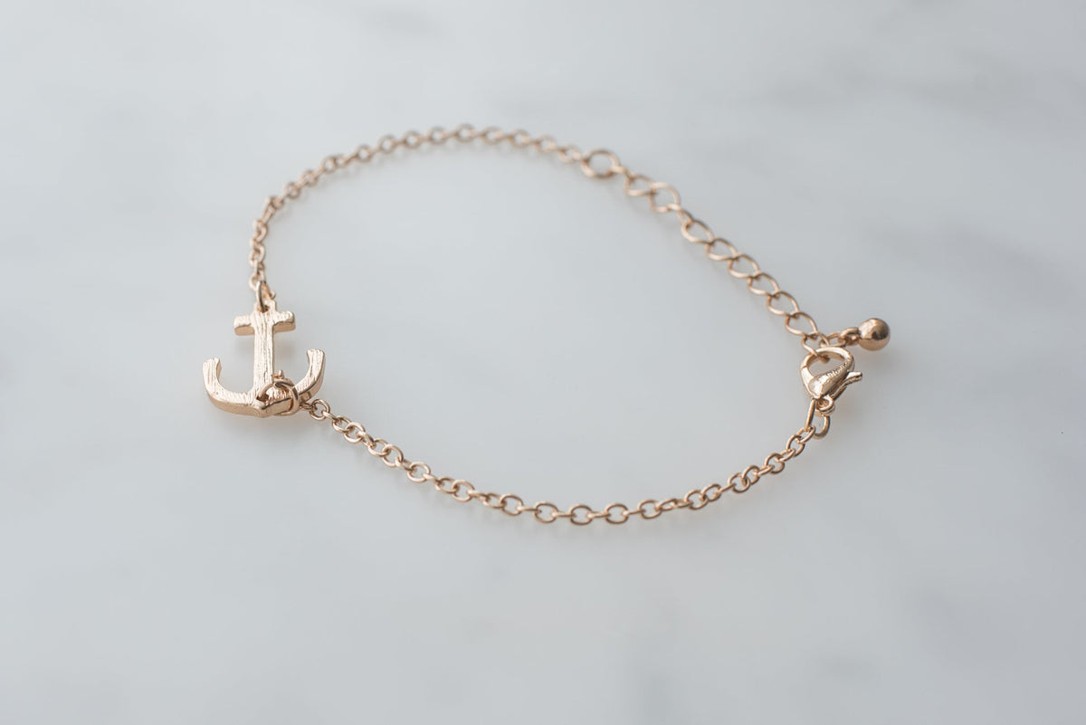 Gold Anchor Bracelet