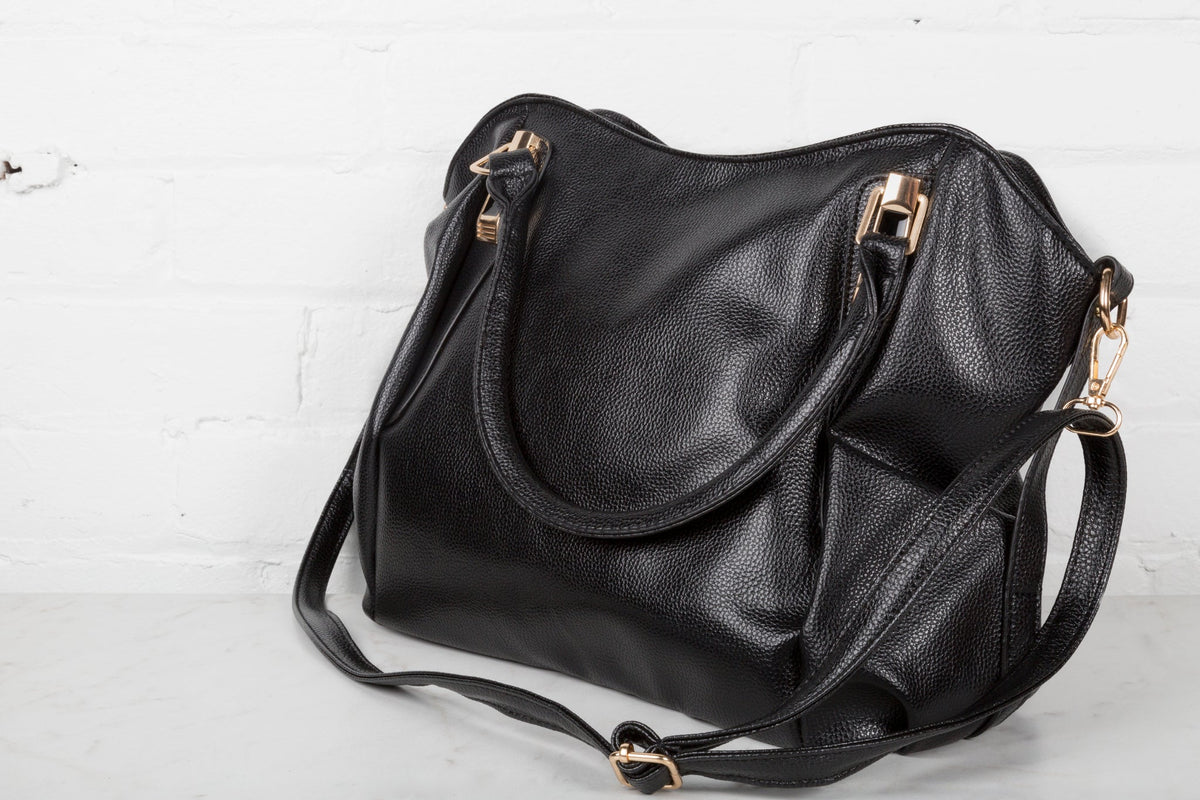 Convertible Black Tote