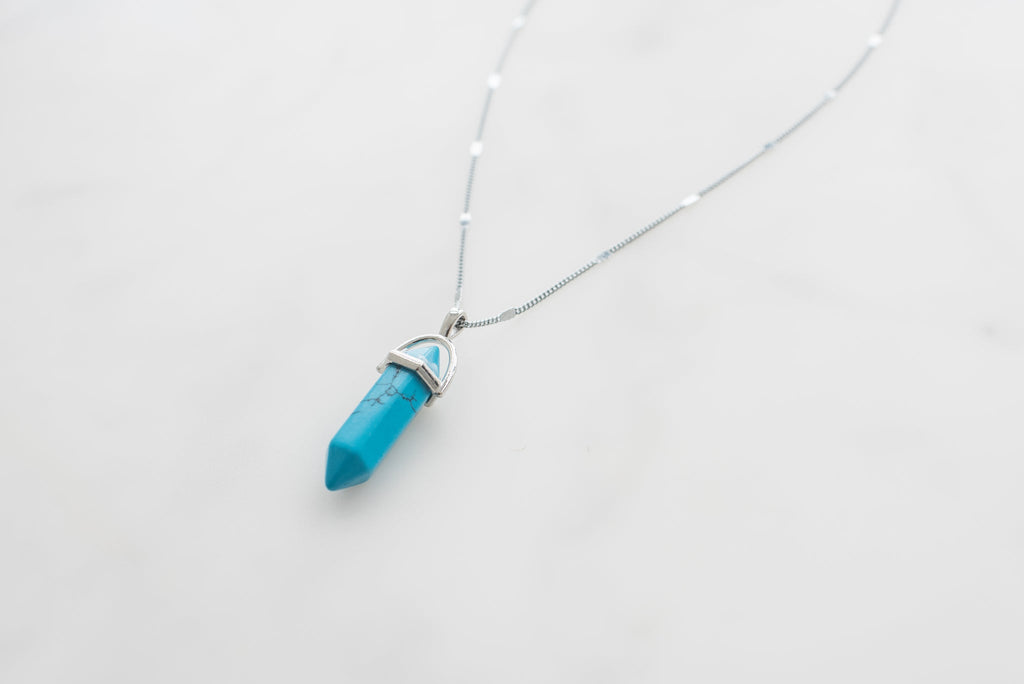 Turquoise Crystal Pendant