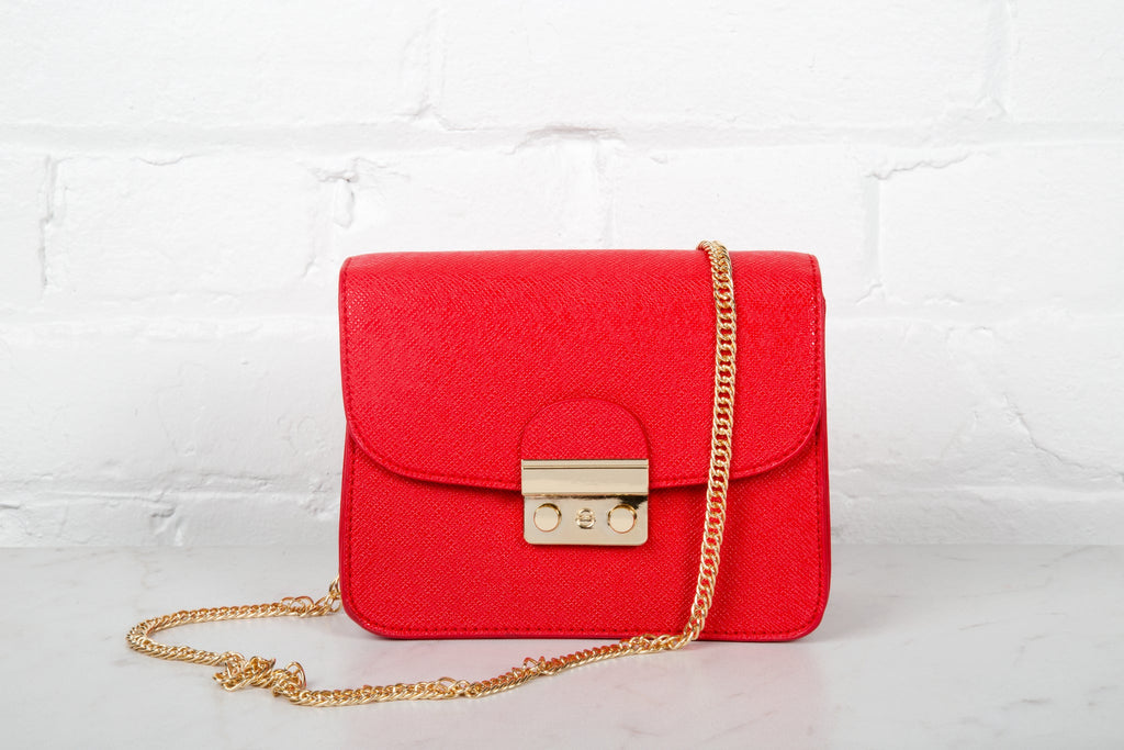 Red Chain Purse