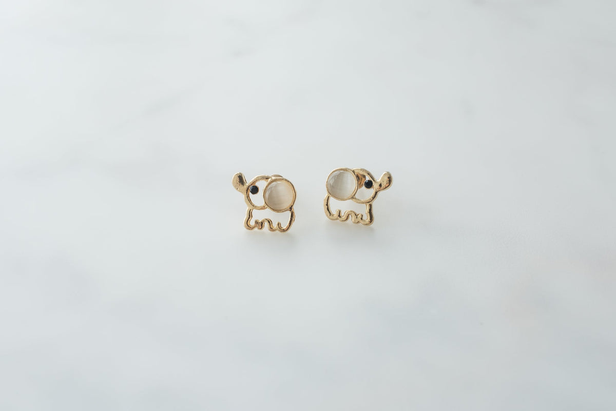 Elephant Stud Earrings