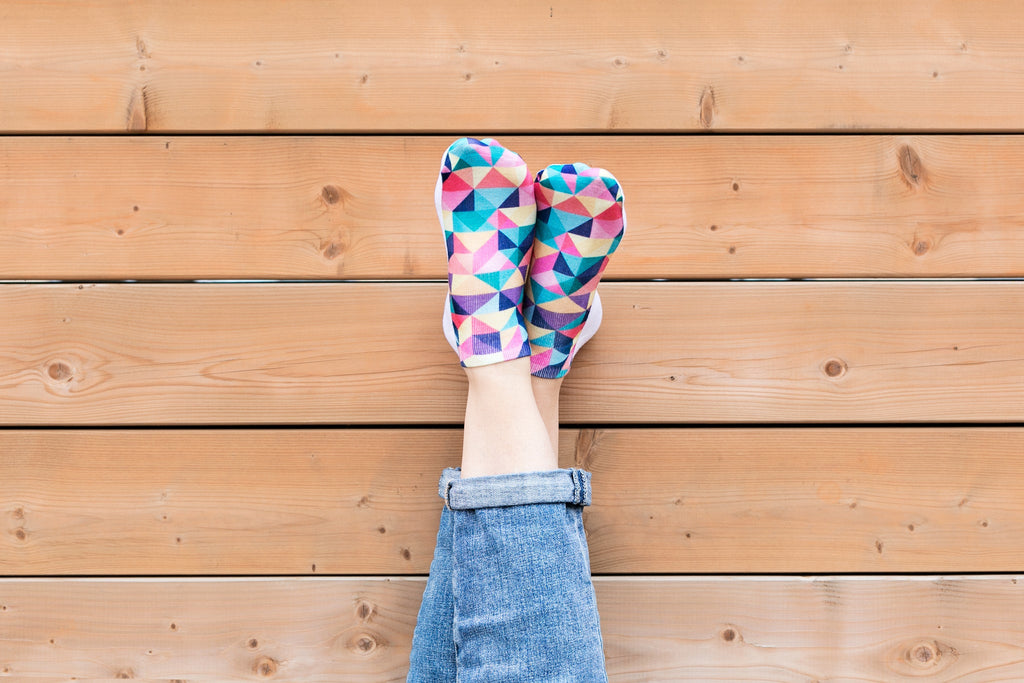 Geometric Crew Socks