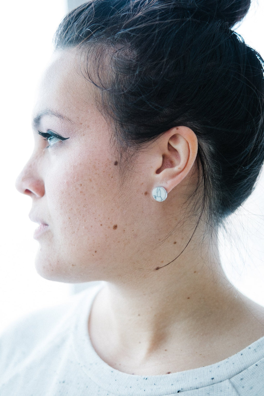 Marble Stud Earrings
