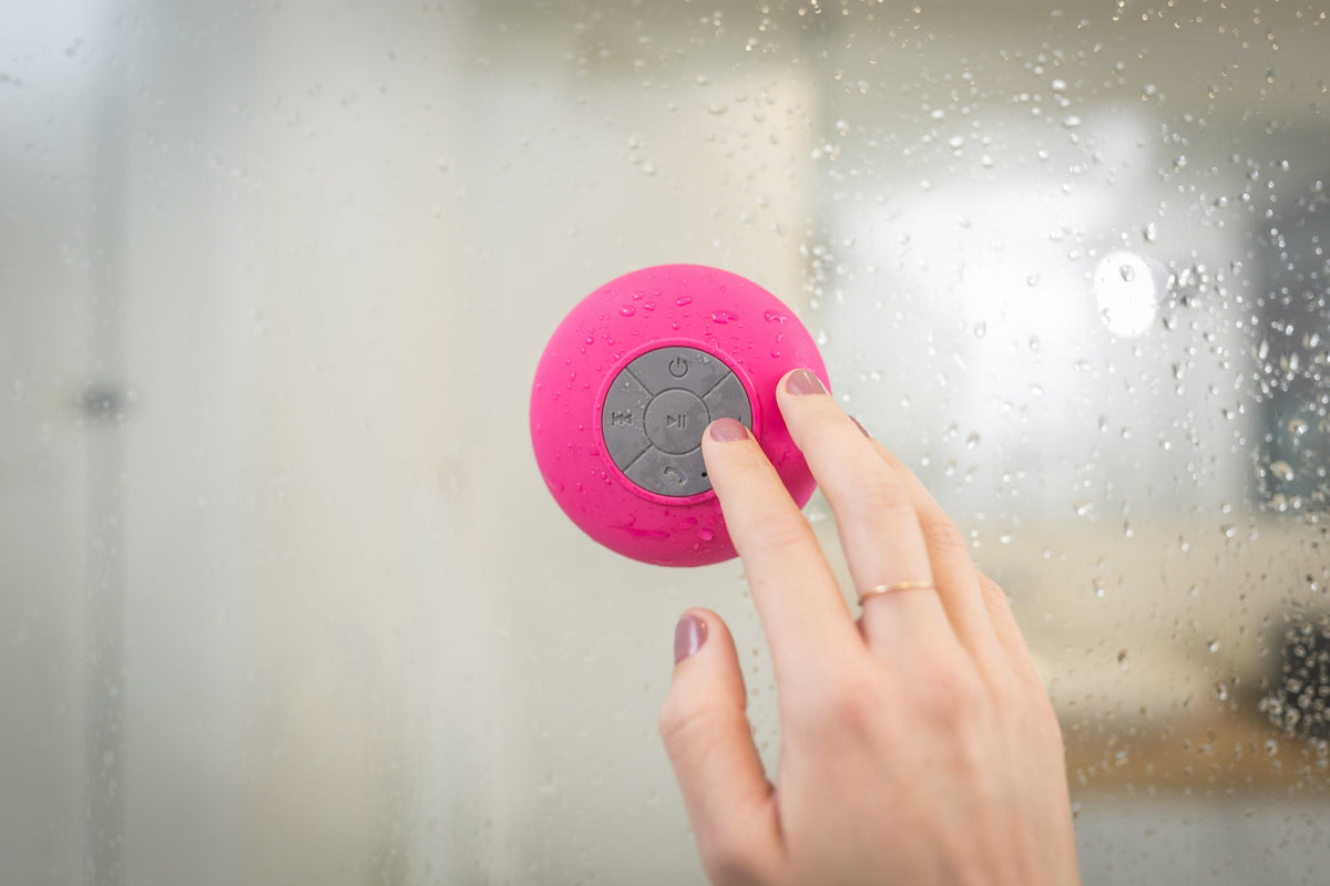 Waterproof Shower Speaker - Pink