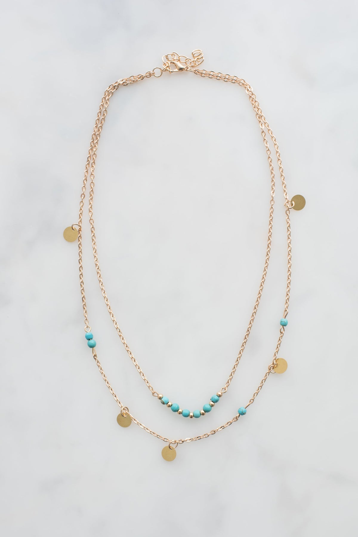 Coin & Bead Necklace