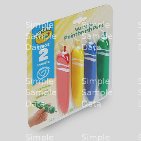 Crayola My First Washable Tripod Grip Paintbrush Pens