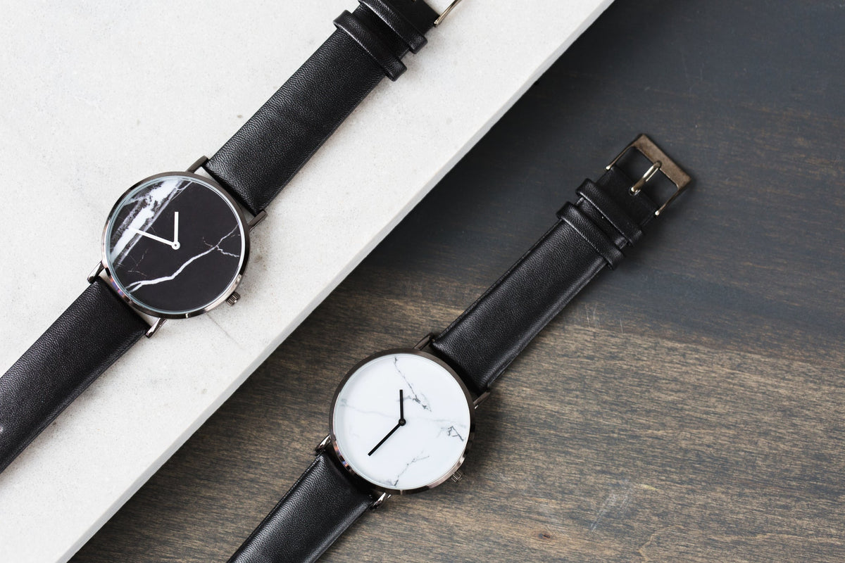 Marble Dial Watch