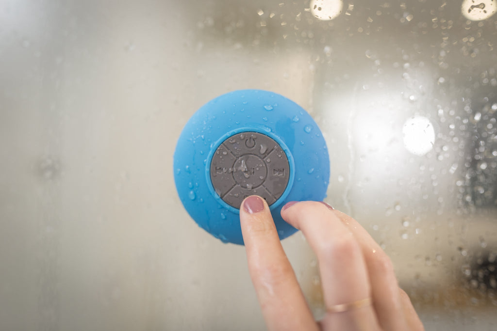 Waterproof Shower Speaker - Blue