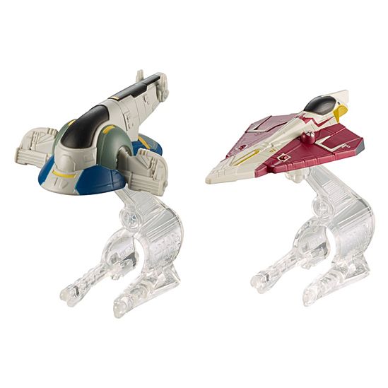 Hot Wheels Star Wars Slave 1 Vs. Jedi Starfighter Starship 2-Pack - New