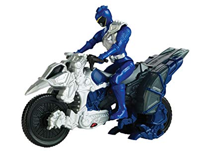 Power Rangers Dino Charge Cycle Blue Ranger - New