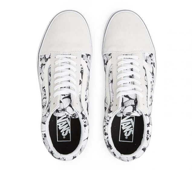 VANS | OLD SKOOL (BUTTERFLY) TRUE WHITE | BLACK - New