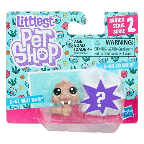 Littlest Pet Shop Eda Redfish and Wally Walro - New