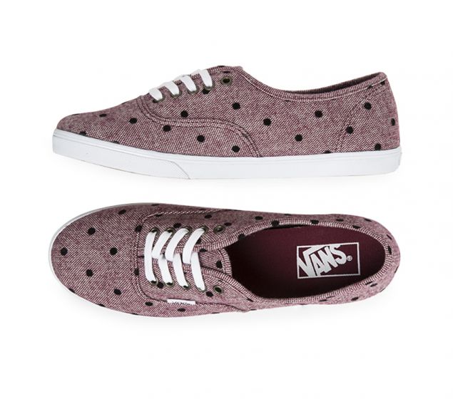 VANS |AUTHENTIC | LO PRO | BURGANDY/WHITE - New