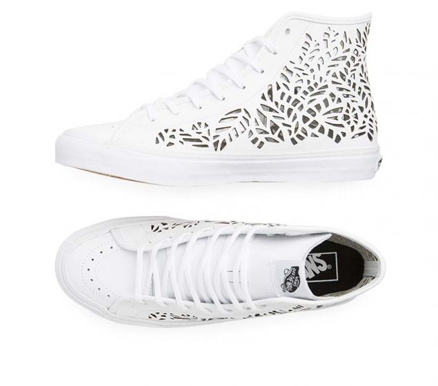 VANS | SK8-HI DECON (CUTOUT)| LEAVES/WHITE - New