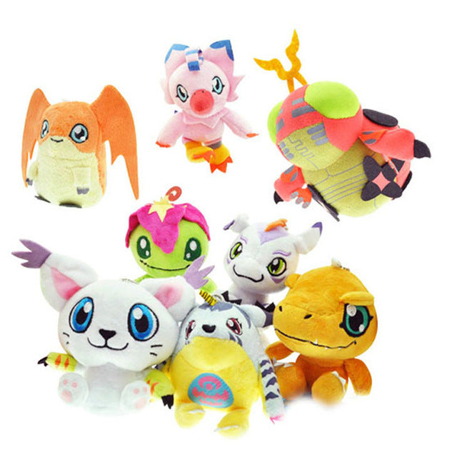Cute 12CM Digimon Toys Adventure Agumon Patamon Funny Stuffed Gabumon For Kids Dolls - New
