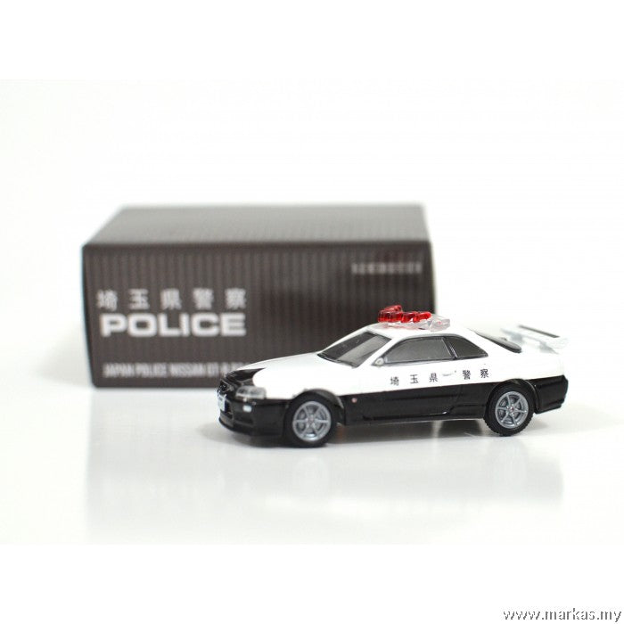 Tarmac Works X Greenlight 1/64 Nissan GTR R 34 Japan police - New