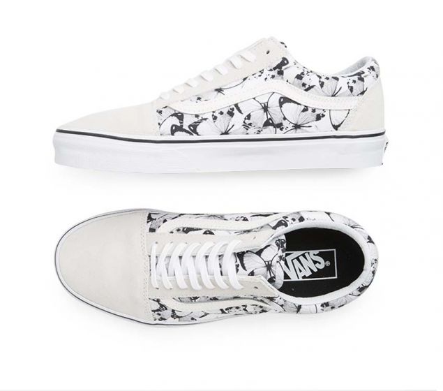 VANS | OLD SKOOL (BUTTERFLY) TRUE WHITE | BLACK - New