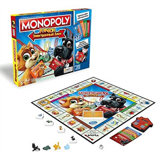 Hasbro Gaming Monopoly Junior Electronic Banking Game - New