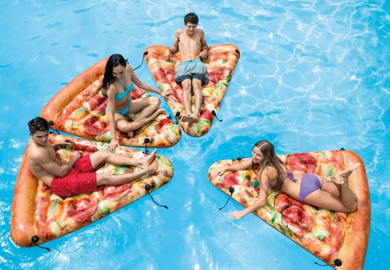 Intex Pizza Slice Mat Pool Floater 69 x 57 inches - New