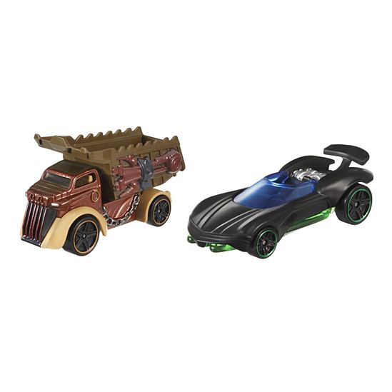 Hot Wheels Star Wars Character Car 2-Pack Luke Skywalker and Rancor - New
