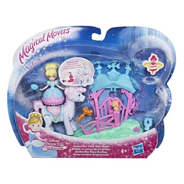 Disney Princess Little Kingdom Magical Movers Pony Ride Cinderella' s Stable Playset - New